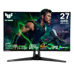 ASUS - Monitor 27 ASUS TUF VG27AQ5A iPS 2K QHD 210Hz - Pantalla Ultra Rápida y Alta Resolución