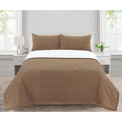 CASATEX - Cubrecama Queen Piel de Angel con Carnero Sherpa Premium + Juego de Sábanas