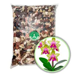 GENERICO - Sustrato Para Orquídeas Premium (6 Litros) - Mix 1 - Tratado