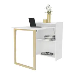 FMFURNITURE - Escritorio Plegable 85,6X101,0X63,6 Cm