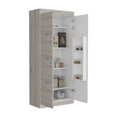 FMFURNITURE - Mueble Alacena 2 Puertas Fm-012C Café Claro