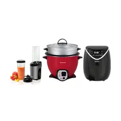 Taurus - Licuadora Shake Away 2.0 + Olla Arrocera TRC 18 Fry + Freidora De Aire 2.8L Black Fryer II
