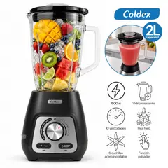 Coldex - Licuadora Coldex 2LT Glass Pro 1500W  CX LIC2 1500M