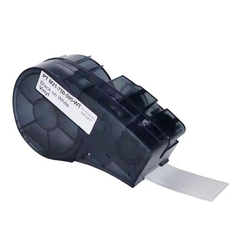 Cinta Brady PT-M21-750-595-WT-BK Letra negro sobre blanco compatible M210