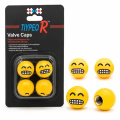 OEM - Tapas De Pitón Emojis Carita Feliz Amarillo 4Pcs