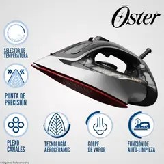 OSTER - Plancha de Vapor Oster con Tecnología Aerocerámica GCSTAC6953