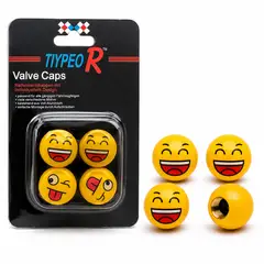 OEM - Tapas De Pitón Emojis Carita Risa Amarillo 4Pcs