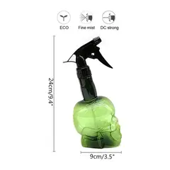 ATOM - Atomizador de Agua Calavera Verde  Spray Pulverizador para Barbería, Peluquería y Plantas