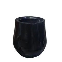 GENERICO - MACETA PERA NEGRO 40X30CM FIBRA DE VIDRIO