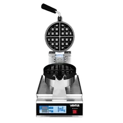 Ventus - Waflera Eléctrica Ventus VWE-1 Semi Industrial de 4 Waffles - Acero Inoxidable