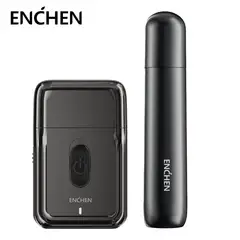 ENCHEN - Afeitadora eléctrica MS003 + Recortador de vello nasal EN005 Enchen