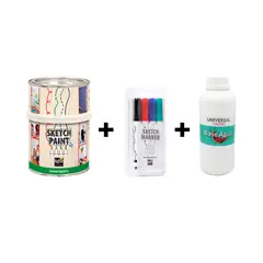 MAGPAINT - Pintura Pizarra DIY SketchKit Sellador UC MagPaint Transparente