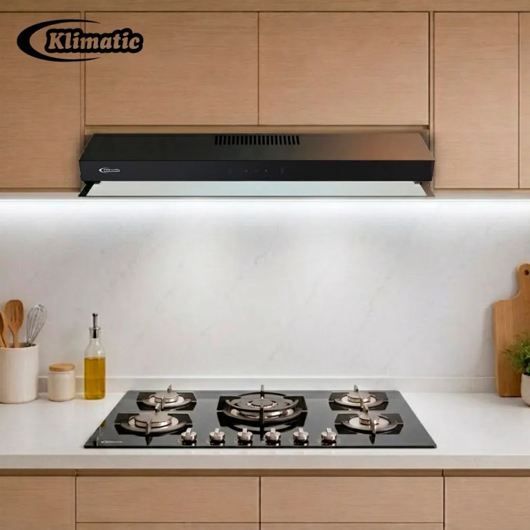 COMBO Encimera a gas GINA X 5 hornillas + Campana 90cm DELFT