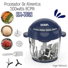 GENERICO - Procesador de Alimentos BOMA de 500W - BM-7018