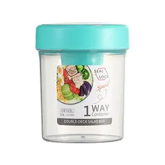 INSPIRA - Porta Ensaladas Frutas Cereales Yogurt con Tenedor 560 ml