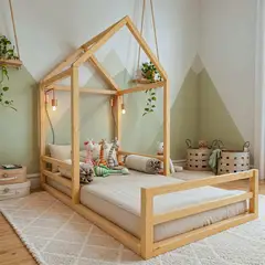 MOVENDA - Cama Montessori de Madera Suyana Plaza y Media Movenda