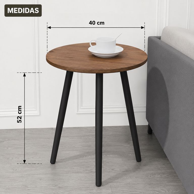 MESA AUXILIAR MULTIUSO COLOR MARRÓN