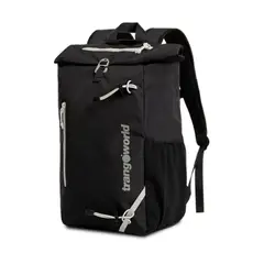TRANGOWORLD - MOCHILA SENDERISMO STREET OUTDOOR NEGRO CATIERAS 20L - TRANGOWORLD