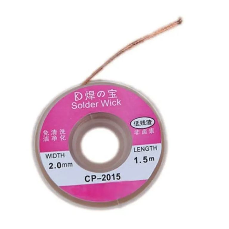 Malla Para Desoldar Generico 2mm x 1.5m CP-2015G
