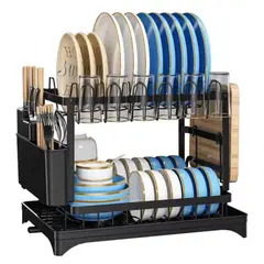 GENERICO - Escurridor de platos 2 niveles Seca platos Organizador