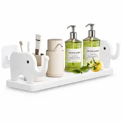 MINARI - Estante Organizador Repisa Flotante de Pared para Baño Cocina BL 491F