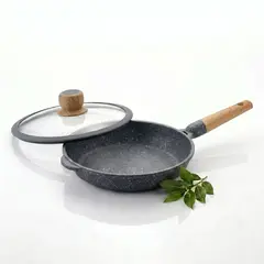 ALEMANGRUNF - Sartén AlemanGrunf 24cm con Revestimiento Marmolado Gris