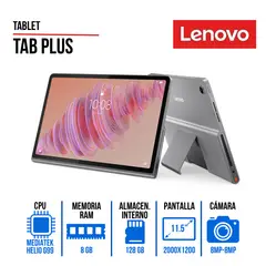 LENOVO - Tablet Lenovo Tab Plus TB351FU, 11.5"/2K/IPS/Touch/Android 14 o sup/8GB LPDDR4x/128GB UFS 2.2