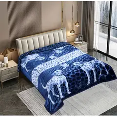 GOLDSUN - FRAZADA DE TERCIOPELO DOBLE PAÑO REVERSIBLE 4 KILOS 2 PLAZAS