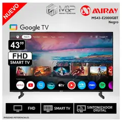 MIRAY - Televisor Miray 43 TV FHD LED Google MS43-E2000GBT