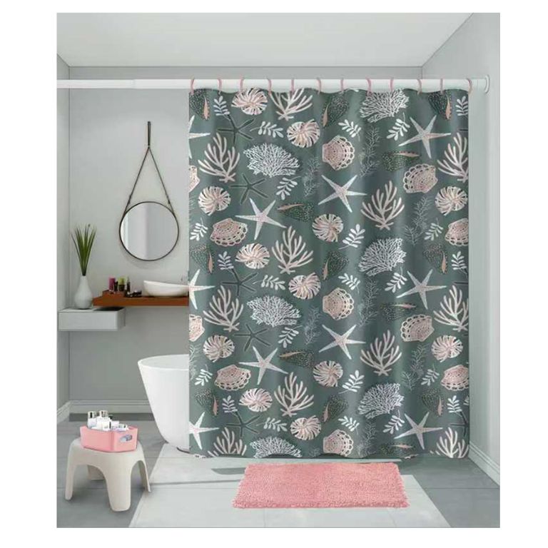 SET DE CORTINA PARA BAÑO 3 PIEZAS