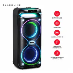 BLACKLINE - Torre de Sonido 2x6.5 TORRBL65INF PARTY BOOM 40W