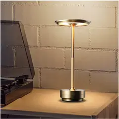 NEO DIGITAL - Lámpara de mesa escritorio luz LED regulable táctil LT01 Silver