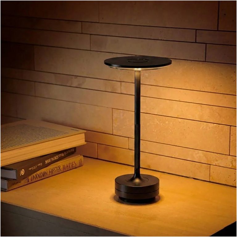 Lámpara de mesa escritorio luz LED regulable táctil LT01 Negro