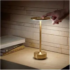 NEO DIGITAL - Lámpara de mesa escritorio luz LED regulable táctil LT01 Golden