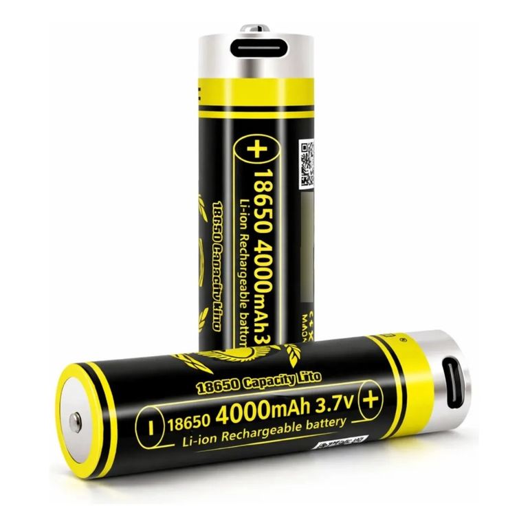 Pila 18650 Recargable 4000mah Usb Tipo C Liitokala