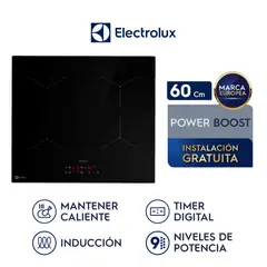 Electrolux - Encimera de inducción  4 hornillas 60 centímetros Mesa Vitrocerámica Electrolux IE4TW
