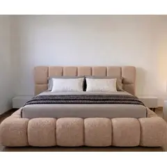 GENERICO - Cama Nube Box Tarima Camel King con Cabecera
