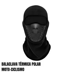 GENERICO - BALACLAVA PASAMONTAÑA TÉRMICO POLAR MOTO CICLISMO
