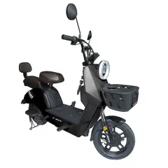 JEFF BIKE - BICIMOTO MODELO EXOTIC COLOR NEGRO 50KM AUTONOMIA 35KMH VEL.MAX CON BATERIA DE GRAFENO
