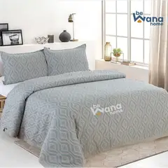 CASATEX - Cubrecama 3 piezas lujosa  QUEEN   240 cm x 250 cm