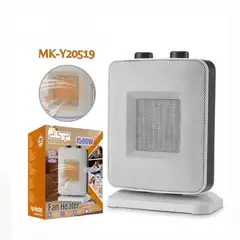 GENERICO - Calefactor Eléctrico DSP 1500W Oscilante con Termostato Ajustable