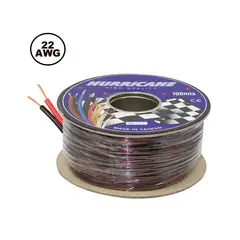 HURRICANE - Cable Mellizo RN Cristal 22AWG 100Mts AP-22T-RLL HURRICANE