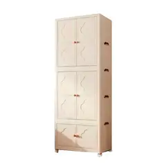 GENERICO - Ropero de 2 cuerpos blanco de 207 cm