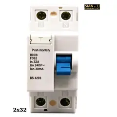 GENERICO - INTERRUPTOR DIFERENCIAL MONOFASICO 2X32AMP 30mA
