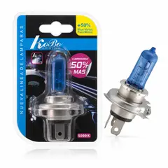 OEM - Foco Halógeno H4 Blue Vision Blanco Frío 35W