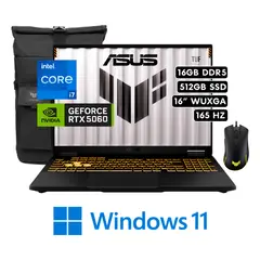 ASUS - ASUS TUF F16 - Intel Core I7 14650HX RAM 16GB 512GB SSD NVIDIA RTX 5060 8GB 16″ WUXGA 165HZ W11