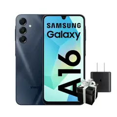 SAMSUNG - SAMSUNG A16 128GB - 4GB NEGRO + CARGADOR 25W