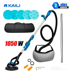 KAILI - Lijadora de Pared Drywall Heavy Duty 9 '' 1050W Kaili KLJ2230B Brushless Extensión 250cm