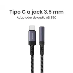 MOVISUN - Adaptador de audio MOVISUN AD 35C de Tipo C a Jack 3.5 mm para audífonos compatible con Android iOS