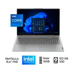 LENOVO - LAPTOP LENOVO V15 INTEL CORE i7-13620H RAM 16GB SSD 512GB 15.6 FHD» GRIS